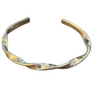 🩶Sterling Silver Twisted Cuff Bracelet – 925 – 11g